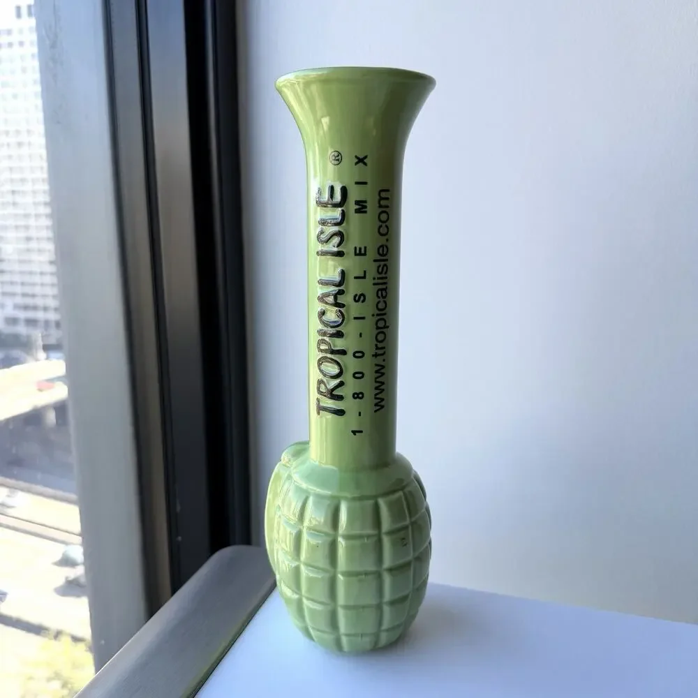 2007 Hand Grenade Tiki Mug Tropical Isle NOLA Tiki Farm 10 1/2